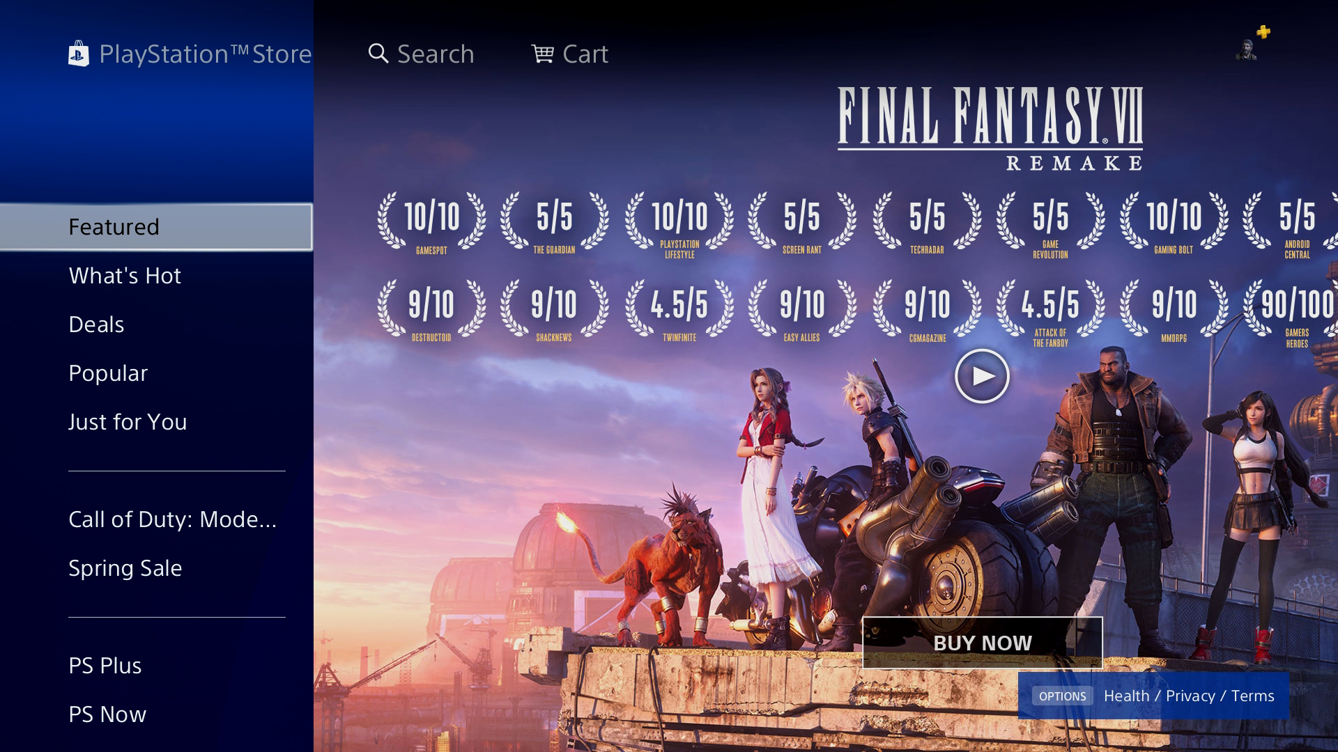 Casey Scheld Final Fantasy VII Remake Accolade