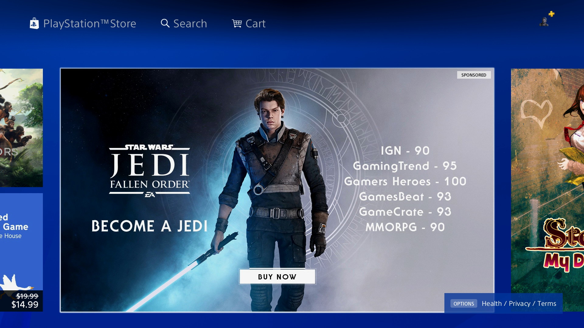 Casey Scheld Star Wars Jedi Fallen Order Accolade