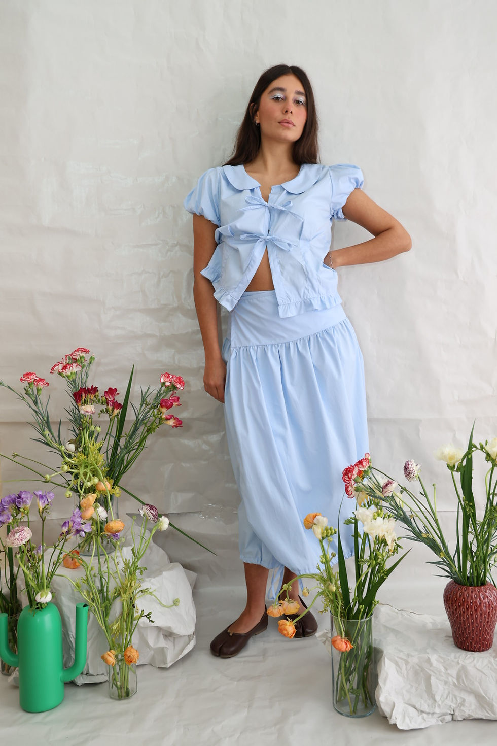 Miniatura: Marea Twist - cotton skirt