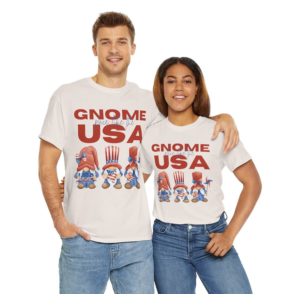 Thumbnail: "Gnome Place Like The USA" Cotton Tee