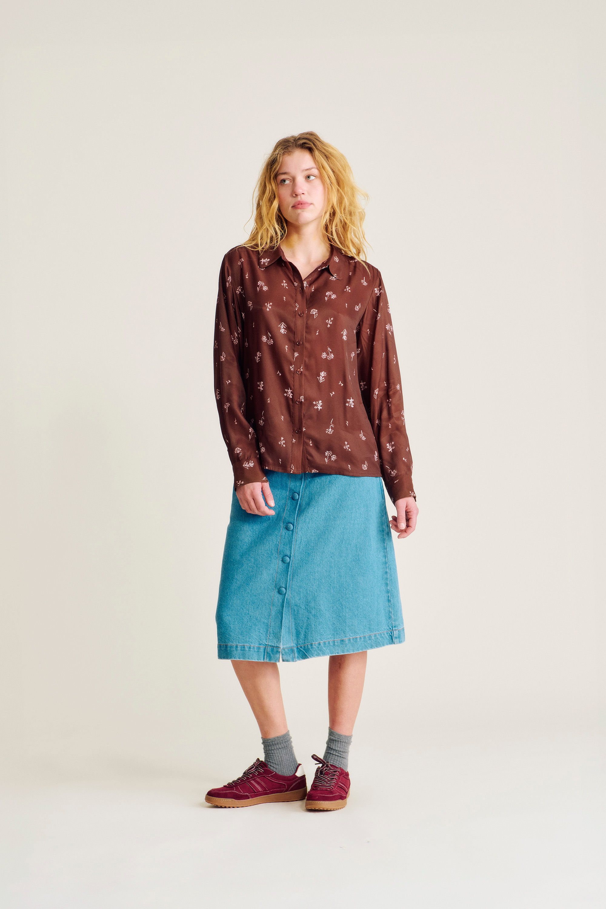 Marchena Shirt - Potting Soil Floral