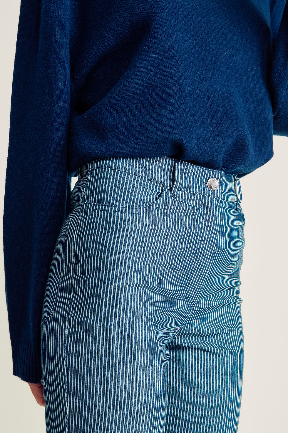 Thumbnail: Martos Pants - Hickory Navy Stripe