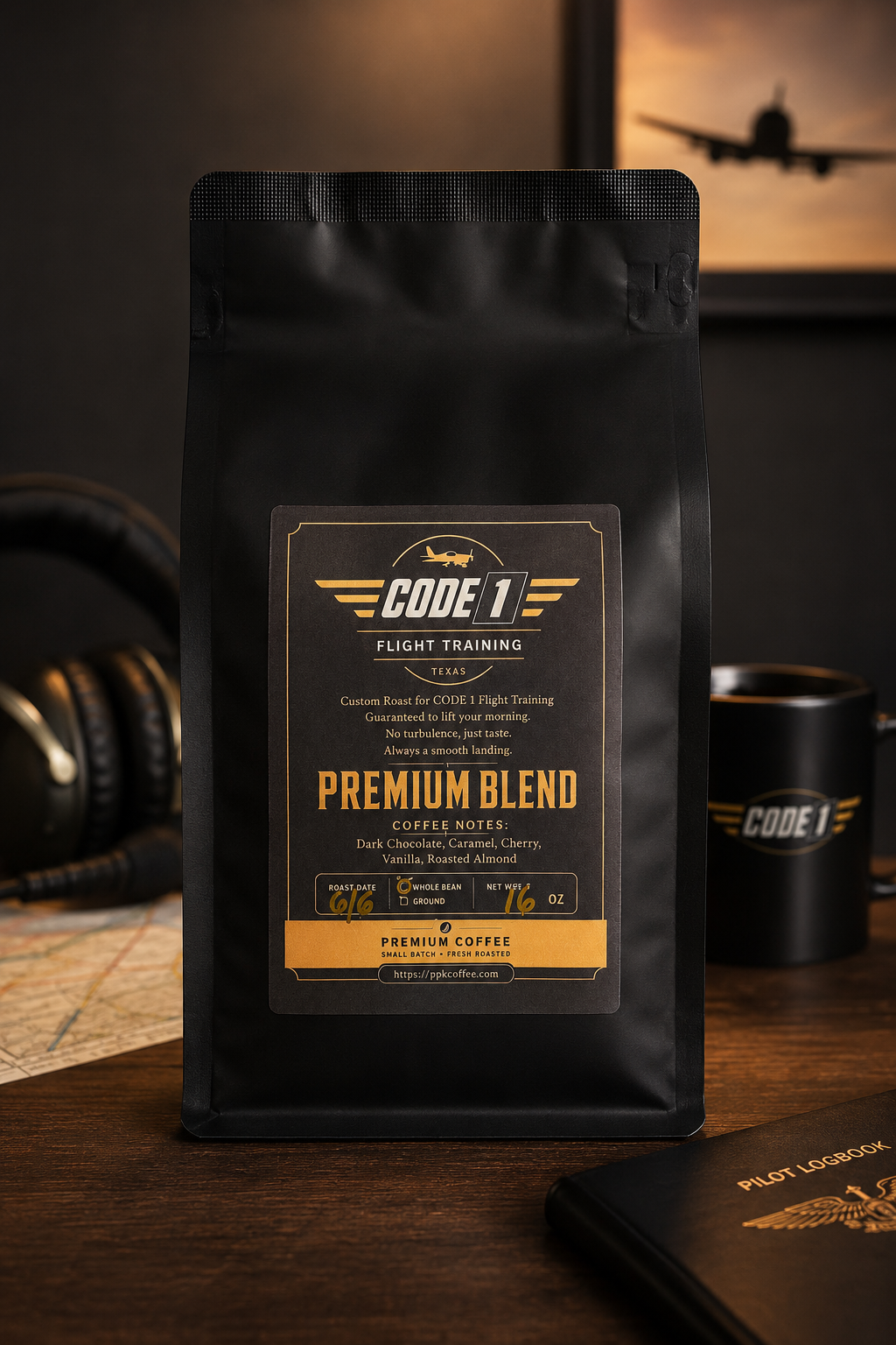 CODE 1 - A Premium Blend Mission Coffee that Funds Scholarships