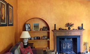 burnt orange colour washed paint effect to wall 2.jpg