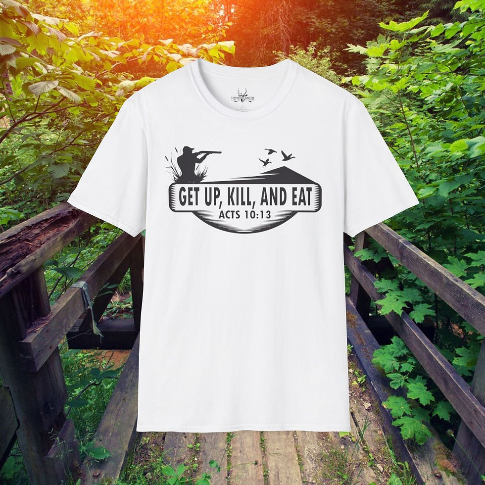 Thumbnail: “Get up, kill, and eat.” Acts 10:13 - Softstyle T-Shirt