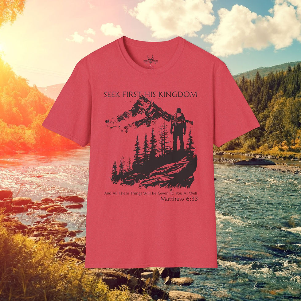 Thumbnail: Seek First The Kingdom of God Matthew 6:33 - T-Shirt