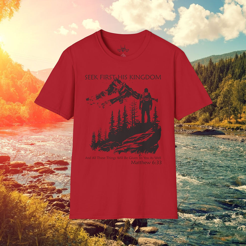 Thumbnail: Seek First The Kingdom of God Matthew 6:33 - T-Shirt