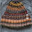 Thumbnail: Hand-knitted and hand-embroidered beanie — Bright melange