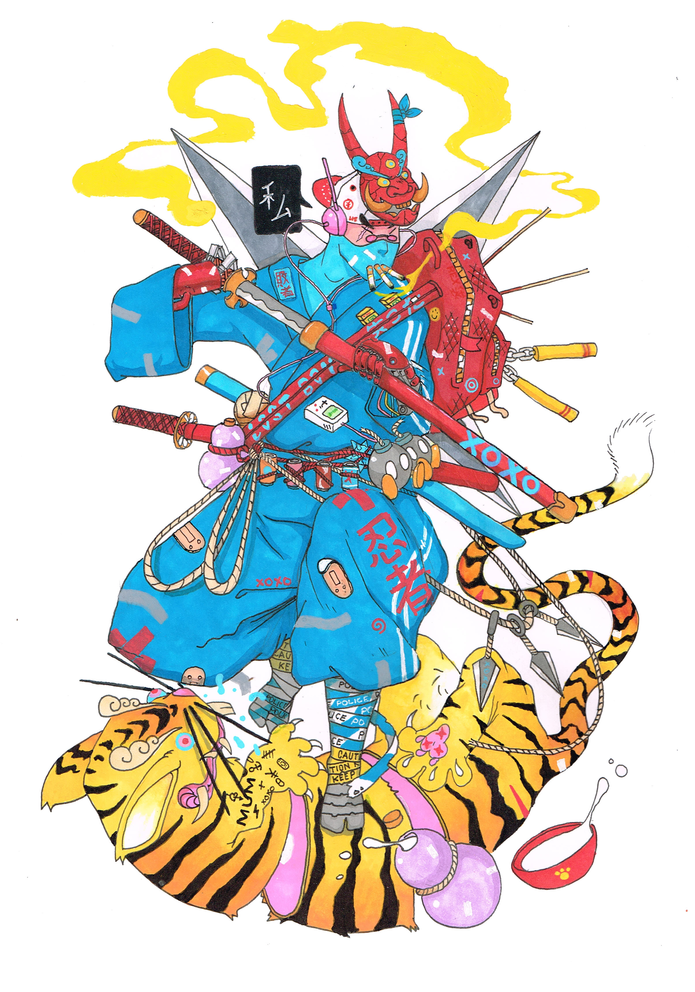 JUNK RAT NINJA (PRINT)