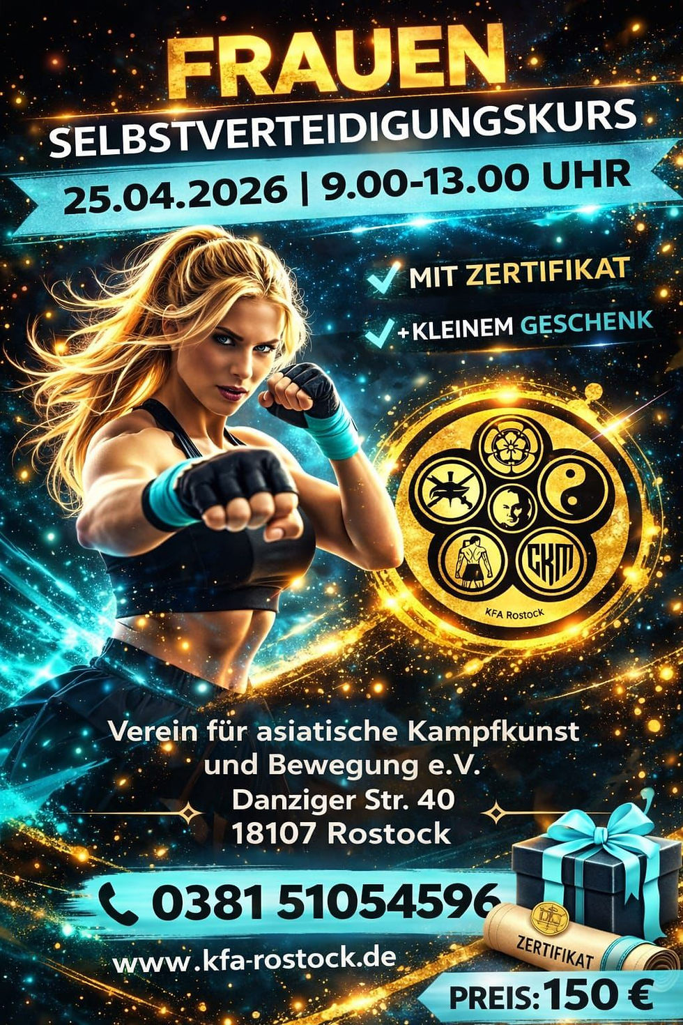 Frauen Selbstverteidigungskurs April 2026