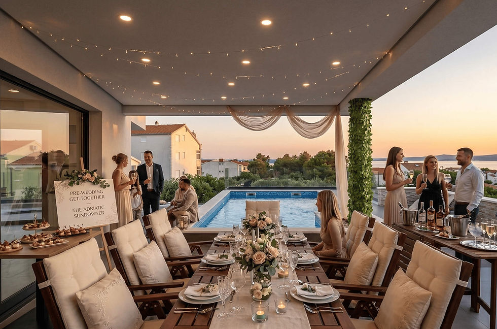 Pre-Wedding-Party VillaLux 2022 Kroatien
