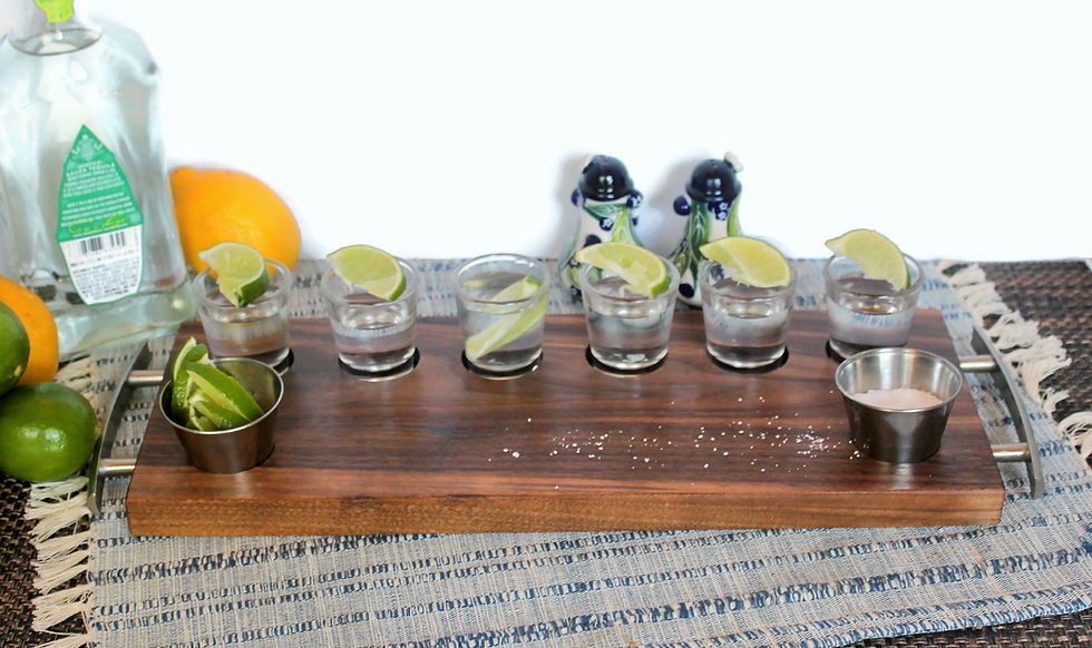Thumbnail: Shot Flight Serving Board, Personalized Tequila Serving Tray