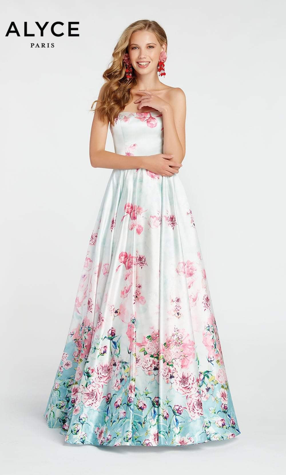 Alyce Floral Ball Gown 