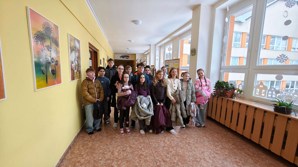 Páťáci na exkurzi v ZŠ Bruntál, Jesenická 10