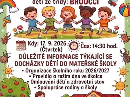 Třídní schůzky - Broučci, 17. 9. 2026