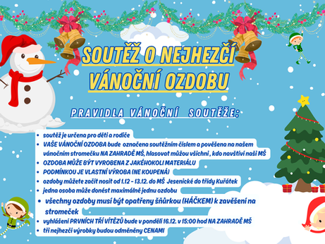 Soutěž o nejhezčí vánoční ozdobu