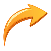 —Pngtree—3d orange curved arrow design_20491113.png