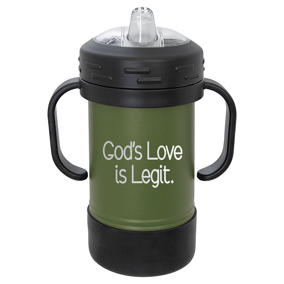 Thumbnail: 10 oz. Laser Engraved Stainless Steel Sippy Cup