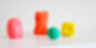play doh crafted into representations of figures in form of a family/relationship group