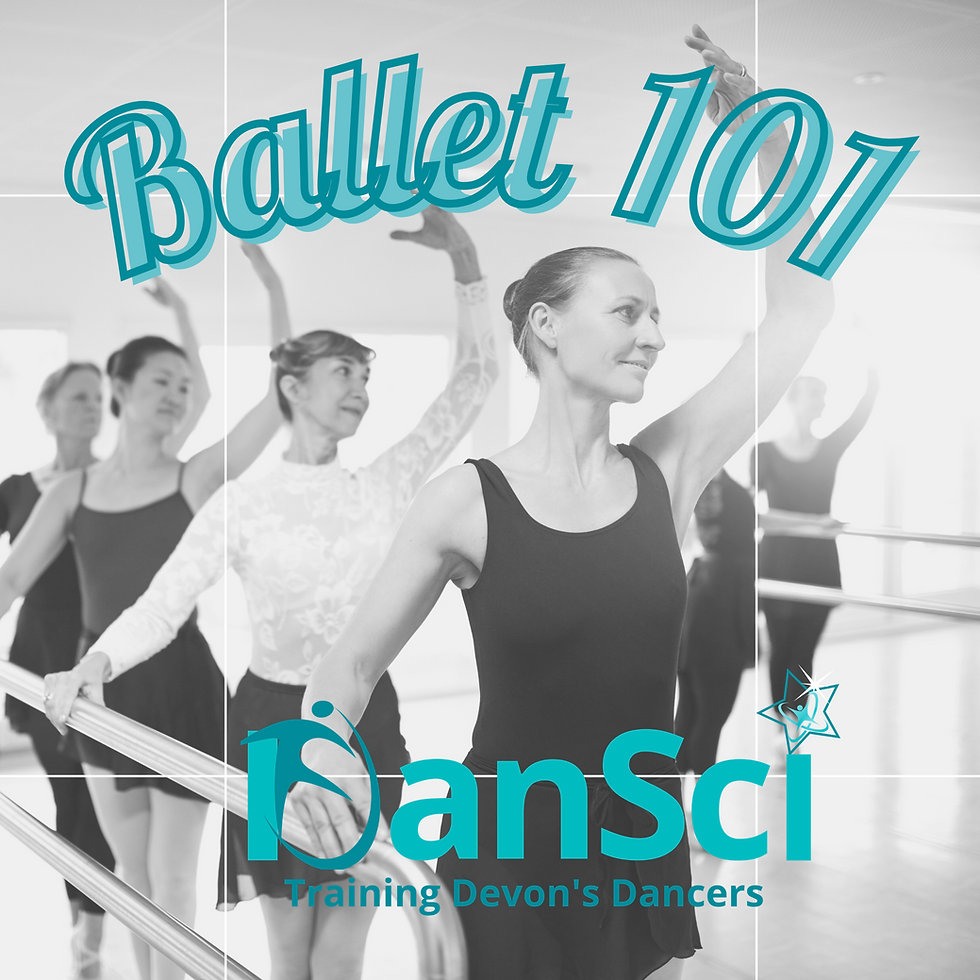 Ballet 101 (Saturday 2.30pm 10th July 21) 15 years +