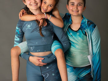 Friends at dance class