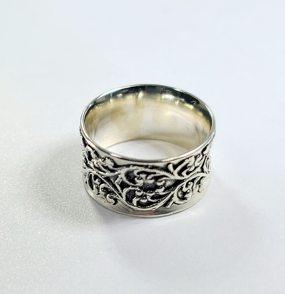 Thumbnail: Sterling Silver Anticlastic Ring - Size 8