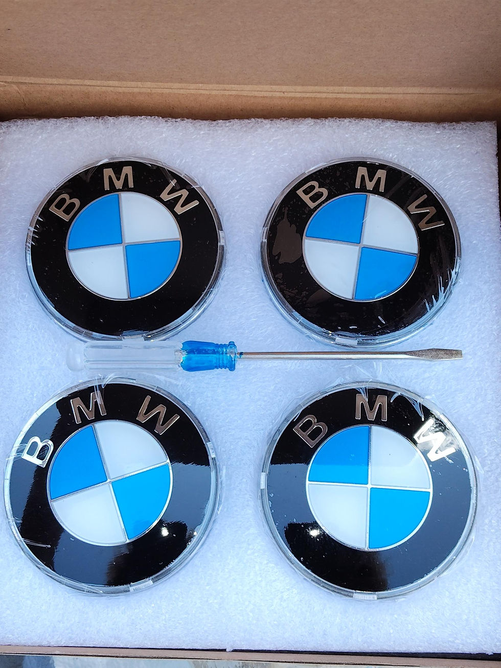 Thumbnail: BMW Series 7 Floating Magnetic Wheel Hub Centre Caps 56mm Set of 4
