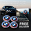 Thumbnail: Genuine BMW 7 Series Floating 50th Anniversary Style Wheel Center Cap 56