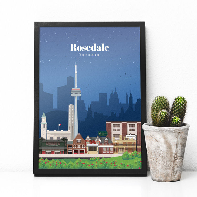 Thumbnail: Toronto Rosedale Print
