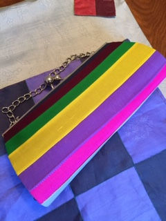 Thumbnail: Custom made embroidered clutch