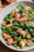 Thumbnail: baby kale grapefruit and grilled halloumi salad