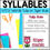 Thumbnail: Open Syllables VCV Tulip Tiger Words Reading and Writing Practice Printables