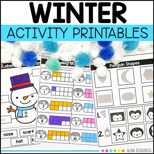 Winter Activities | No Prep Printables | Math and Literacy Practice ...