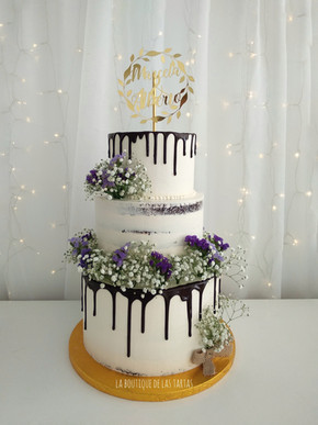tarta boda semi naked