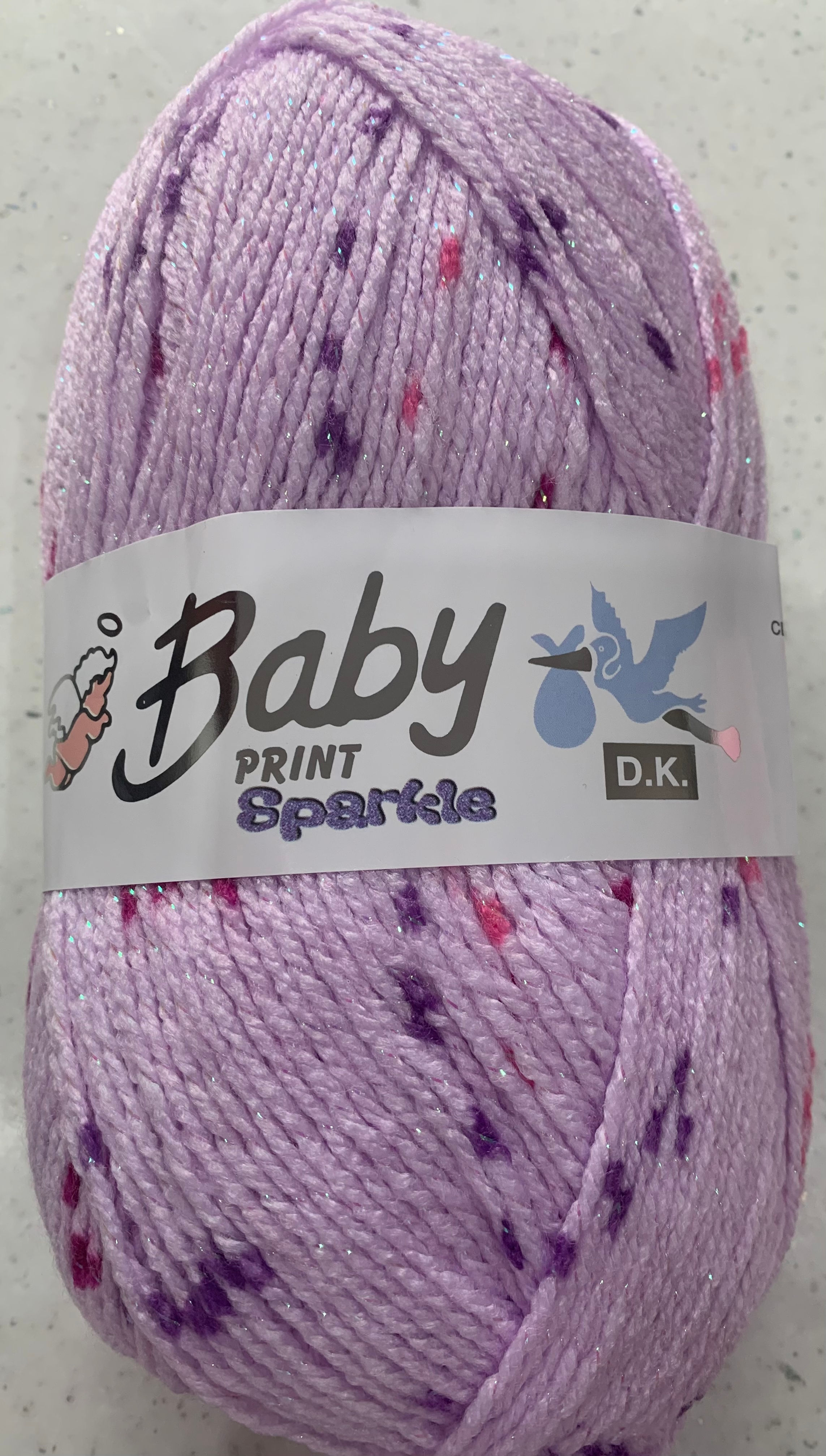 Baby Print Sparkle Lilac