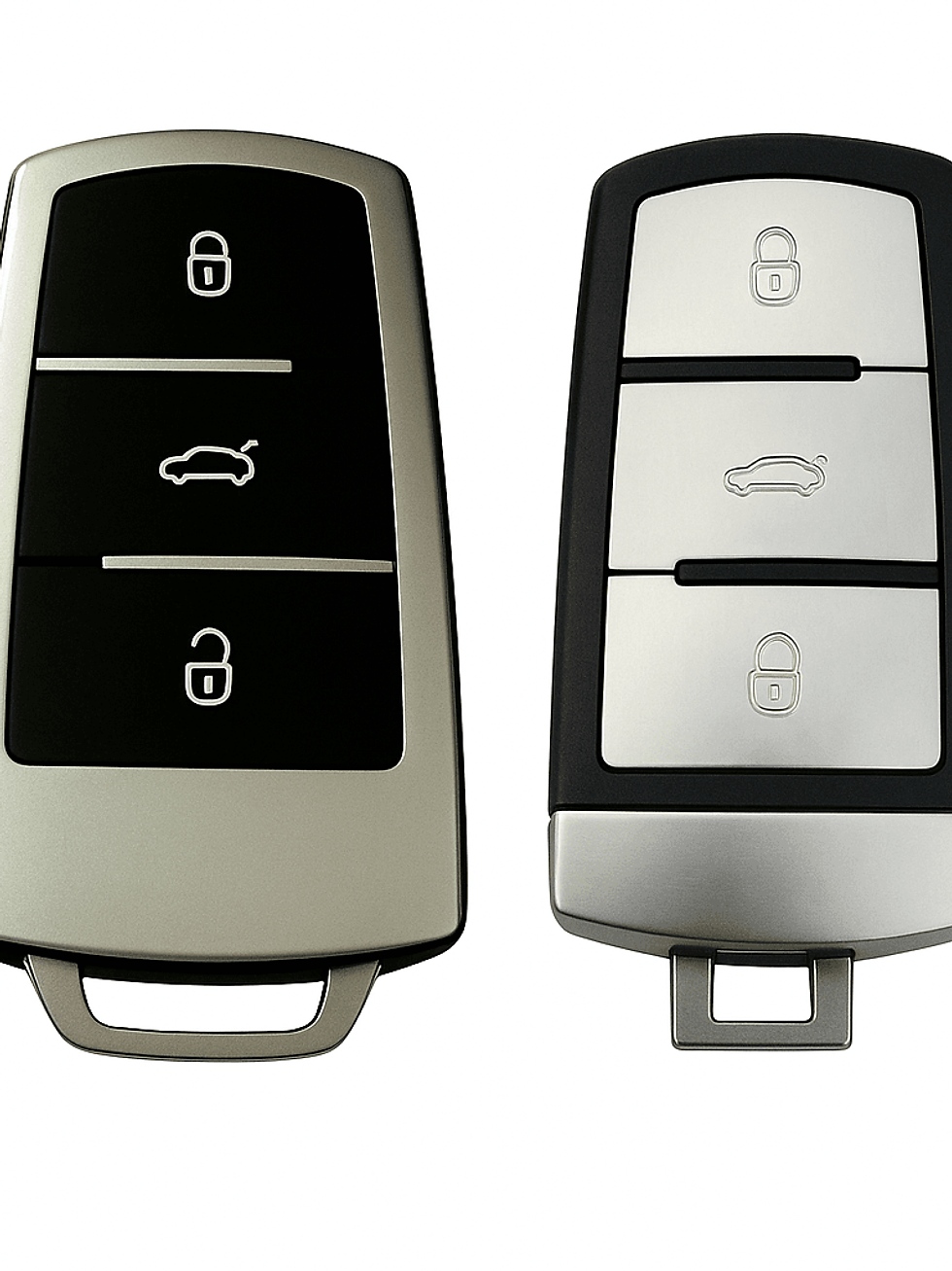 Volkswagen Sustasız Anahtar Uyumlu Silikon Oto Anahtar Kumanda Kabı Kılıf Füme