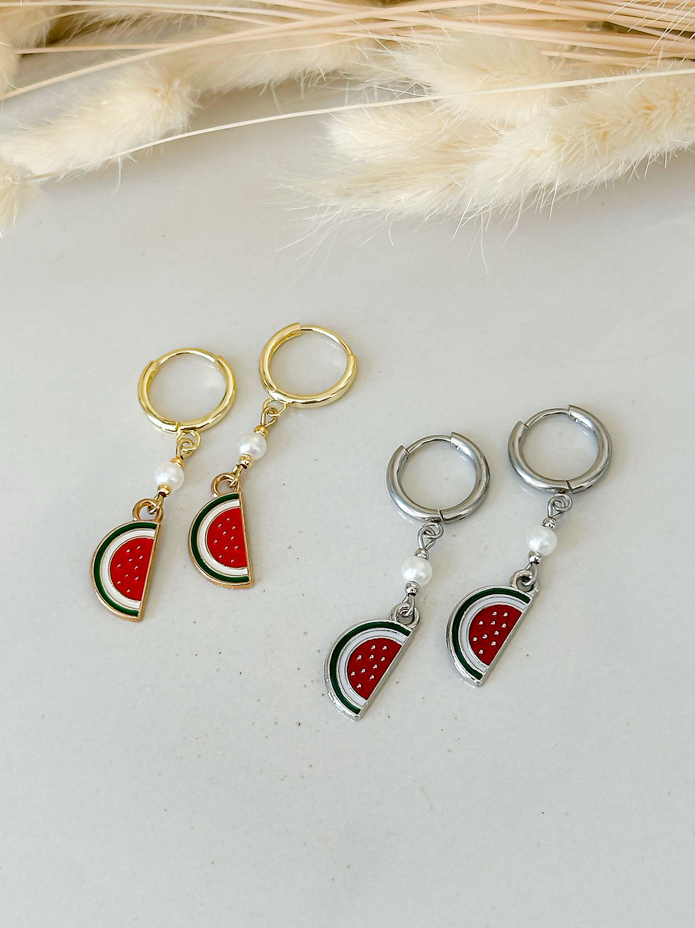Palestina Watermeloen Hoops – Oorbellen