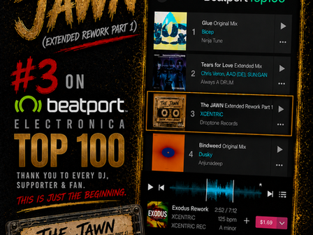 XCENTRiC & Chanel XCENTRiC’s “The JAWN” Reaches #3 on Beatport’s Electronica Top 100