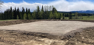 Building pad in Foothils County