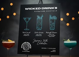 Menu Creation, Custom Menus, Cocktail Menu