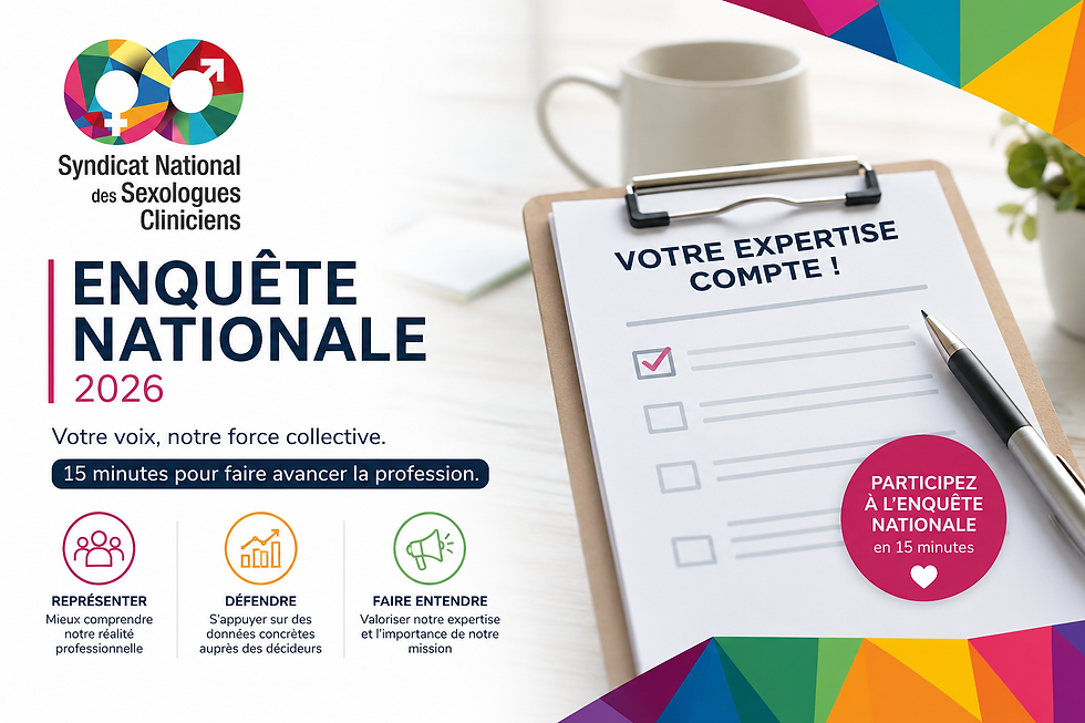Participez à la grande enquête nationale sur le métier de Sexologue Clinicien