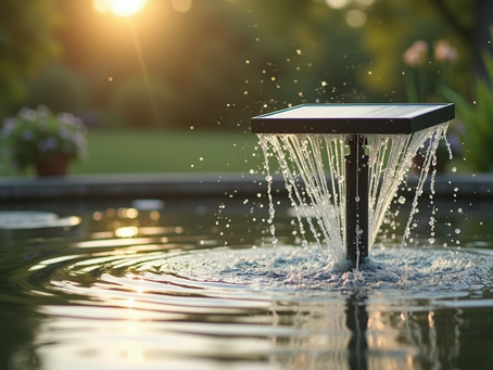 Benefits of Solar-Powered Pond Fountains