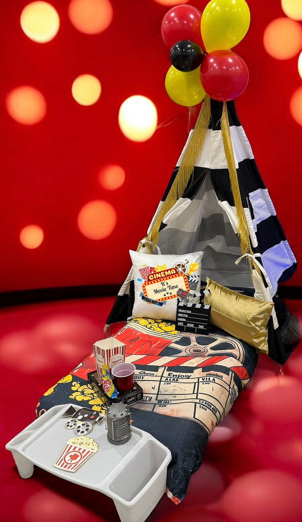 Thumbnail: Popcorn, tents and pillows