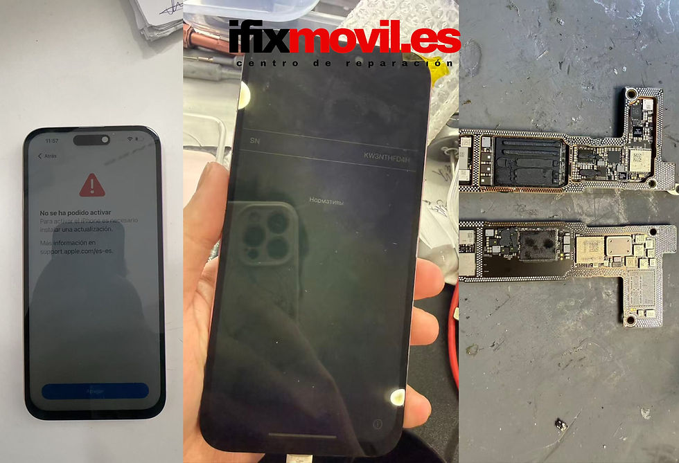 Reparar placa base de iphone 15 plus