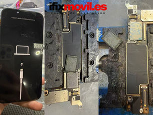 iPhone 14 con Error 9 en iTunes por fallo de memoria NAND – Reparación avanzada de placa base en Fuenlabrada