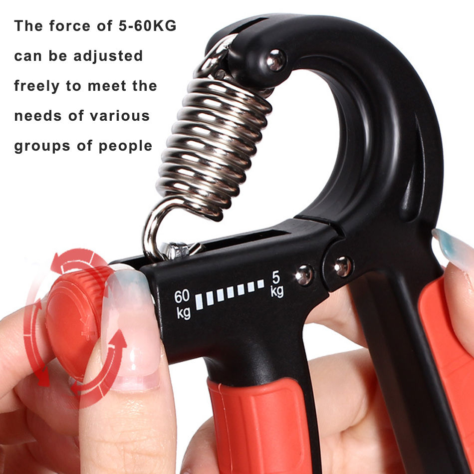 Thumbnail: WorthWhile 5-60Kg Countable Hand Grip Gym Fitness Men Adjustable Finger Heavy E