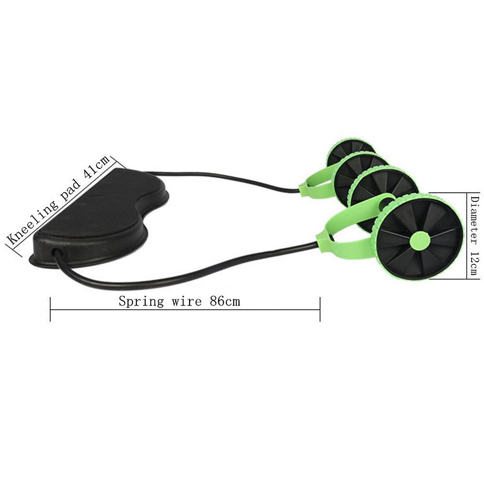 Thumbnail: Muscle Exercise Equipment Home Fitness Equipment Double Wheel Abdominal Power Wh