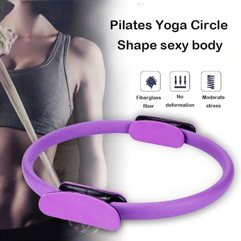 Thumbnail: Yoga Fitness Ring Pilates Ring Women Girl Exercise Home Resistance Elasticity Yo