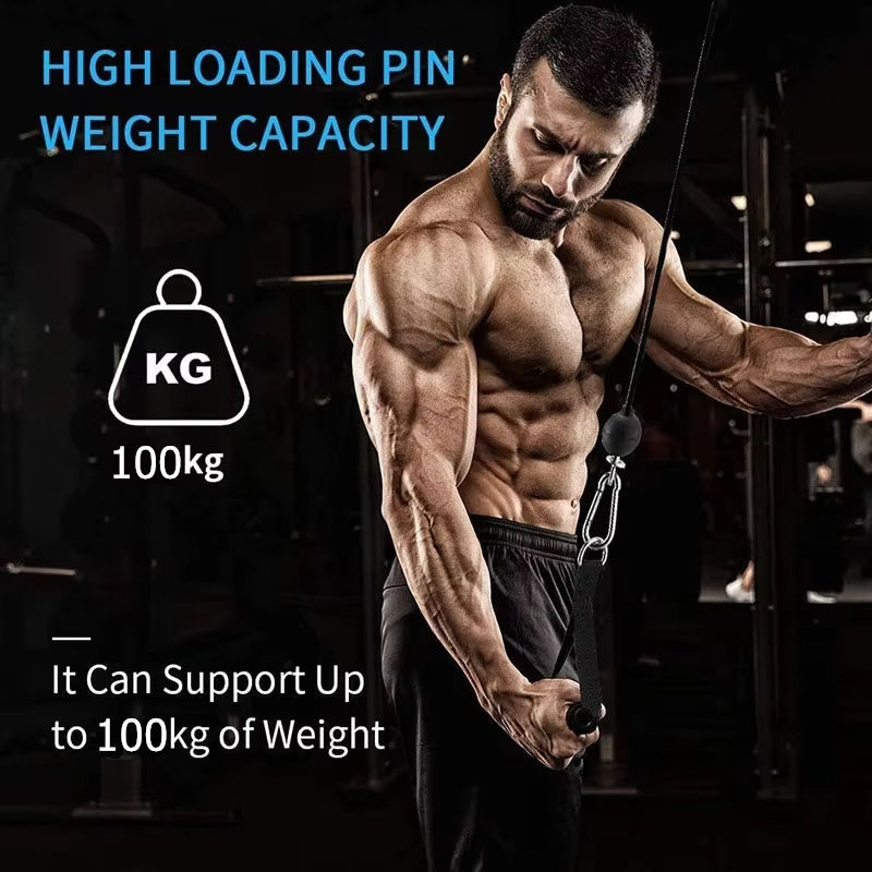 Thumbnail: Gym Wire Rope Fitness Cable Pulley Machine System Heavy Duty Steel Rope For Home