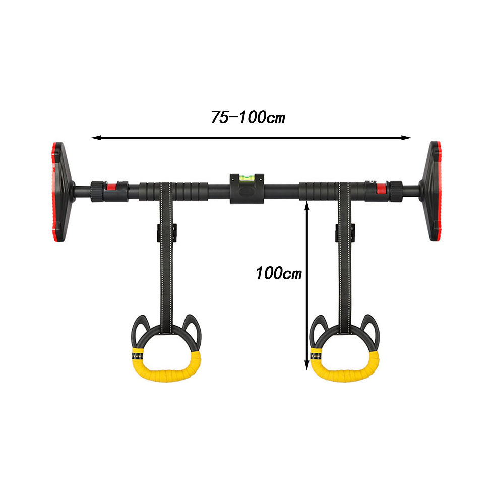 Thumbnail: Kids Horizontal Bar Home Exercise Pull up Rings Full Body Workout Nonslip Handle